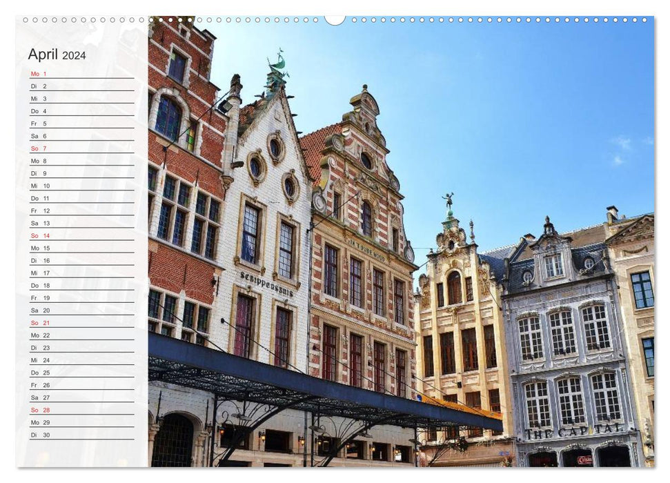 Belgien entdecken - Brügge und Leuven (CALVENDO Premium Wandkalender 2024)