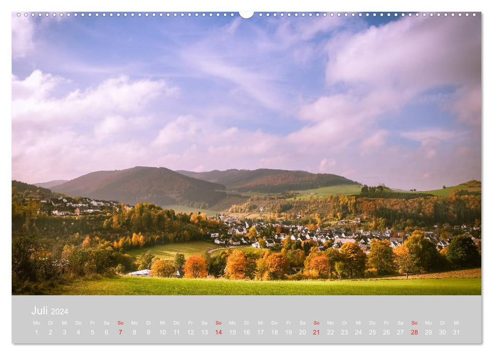 Winterberg – Vues sur la ville (Calvendo Premium Calendrier mural 2024) 