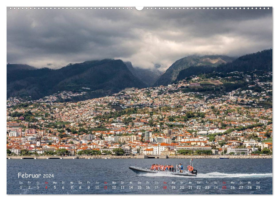 Madeira, die Insel im Atlantik (CALVENDO Premium Wandkalender 2024)
