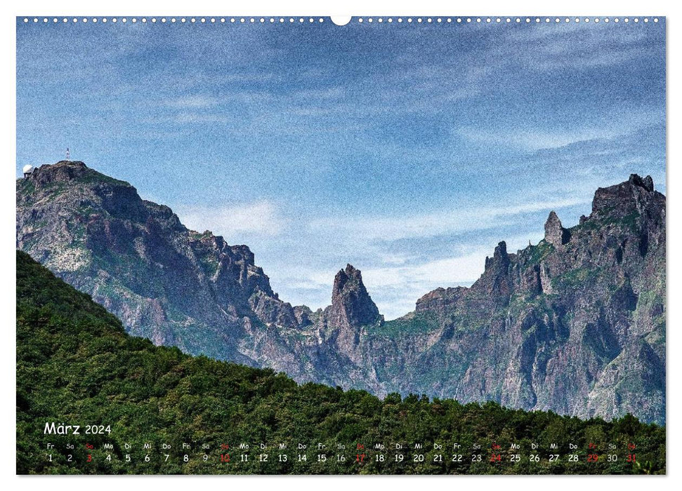 Madeira, the island in the Atlantic (CALVENDO Premium Wall Calendar 2024) 
