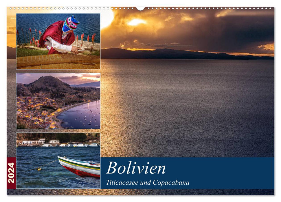 Bolivia - Lake Titicaca and Copacabana (CALVENDO wall calendar 2024) 