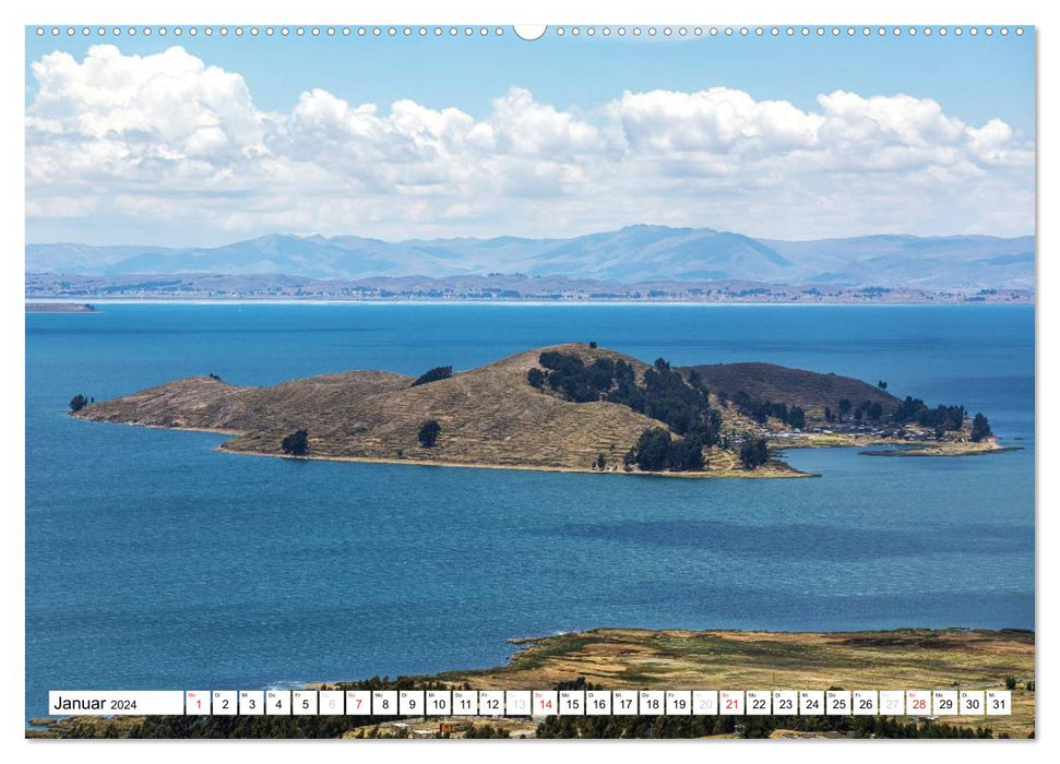 Bolivia - Lake Titicaca and Copacabana (CALVENDO wall calendar 2024) 