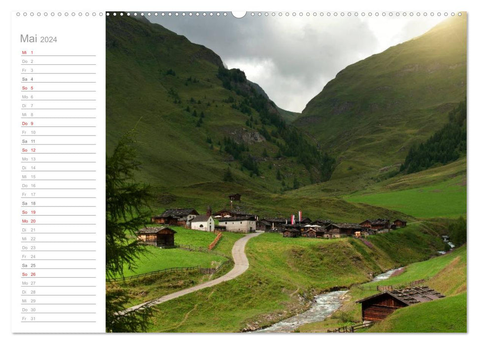 Bekannte und unbekannte Wanderziele in Südtirol (CALVENDO Wandkalender 2024)