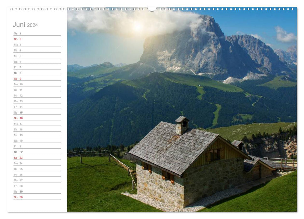 Bekannte und unbekannte Wanderziele in Südtirol (CALVENDO Wandkalender 2024)