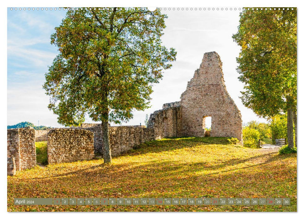 Burgen in Rheinland-Pfalz (CALVENDO Premium Wandkalender 2024)