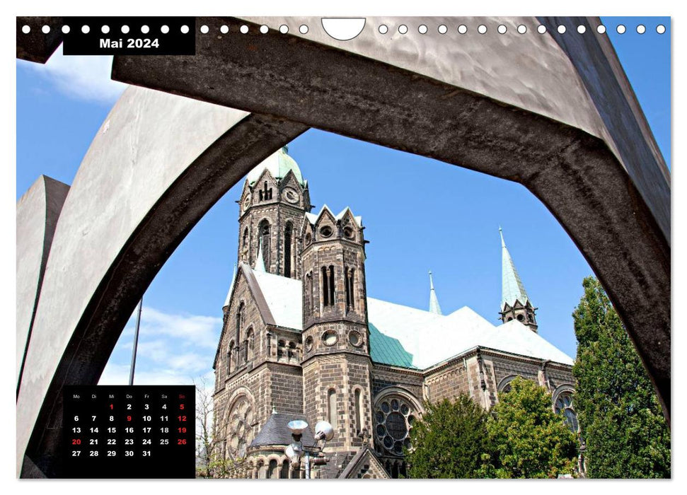 Architektur - Bauwerke mit künstlerischer Gestaltung (CALVENDO Wandkalender 2024)