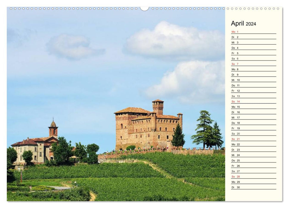 Die Langhe - Im Herzen des Piemonts (CALVENDO Premium Wandkalender 2024)