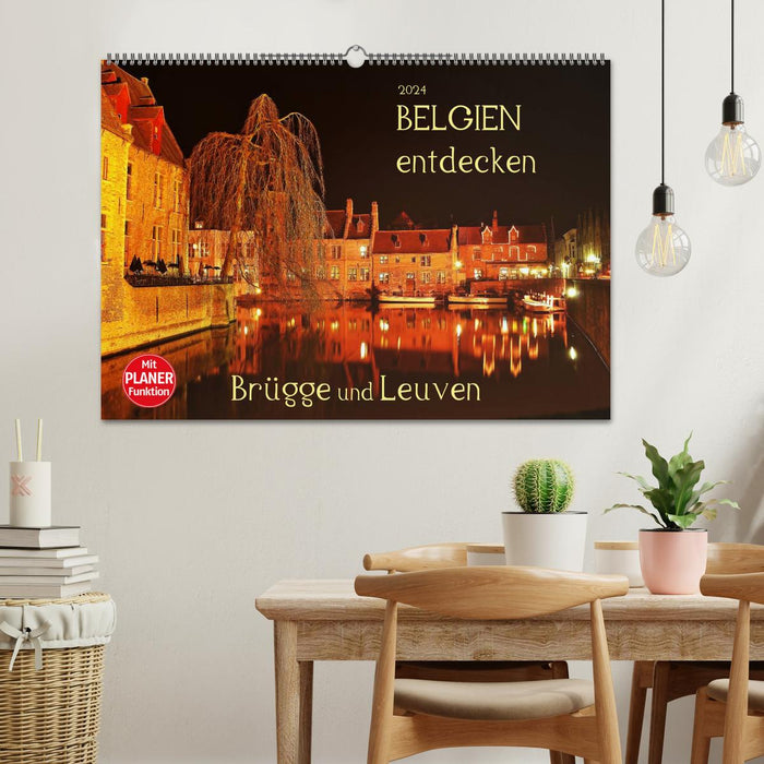 Belgien entdecken - Brügge und Leuven (CALVENDO Wandkalender 2024)