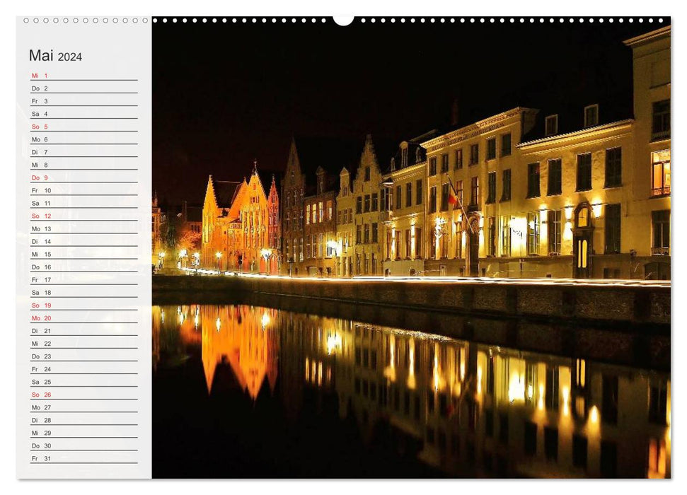 Belgien entdecken - Brügge und Leuven (CALVENDO Wandkalender 2024)