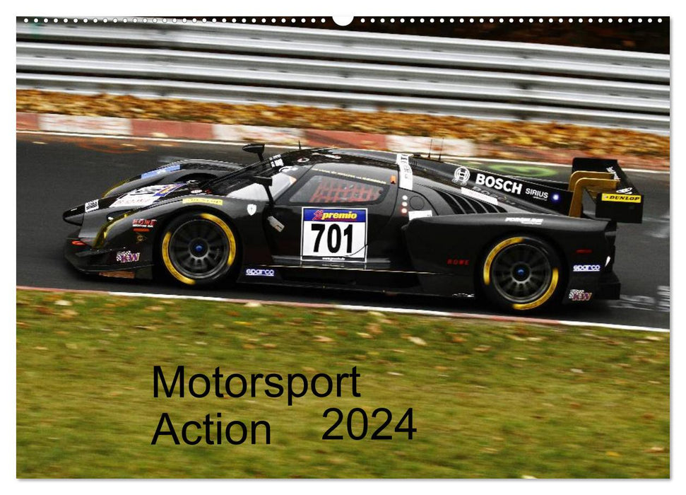 Motorsport Action 2024 (calendrier mural CALVENDO 2024) 