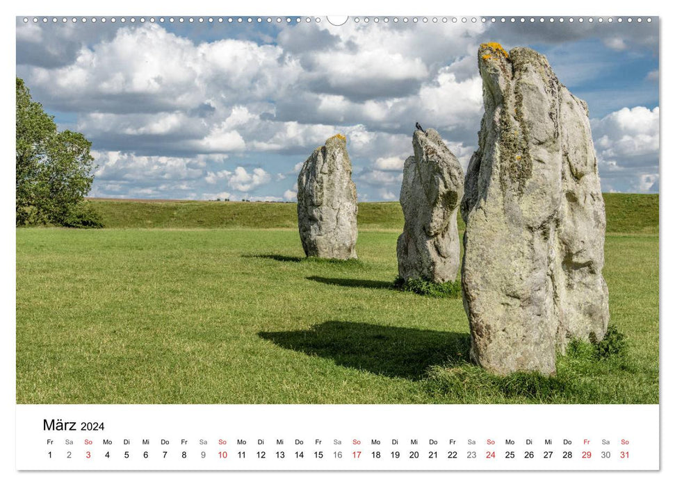 Photo Moments Angleterre du Sud – Lieux magiques (Calvendo Premium Wall Calendar 2024) 