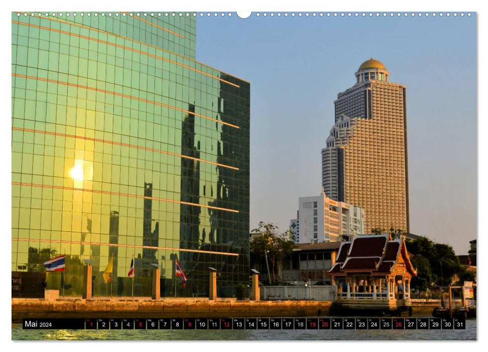 Bangkok: West trifft Fernost (CALVENDO Wandkalender 2024)