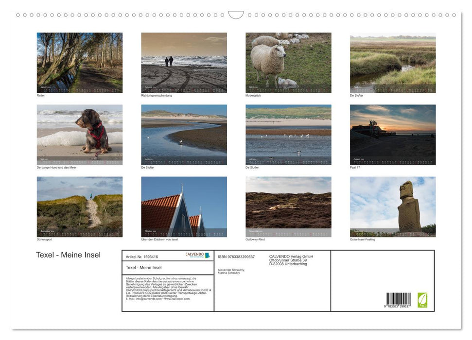 Texel - Meine Insel (CALVENDO Wandkalender 2024)