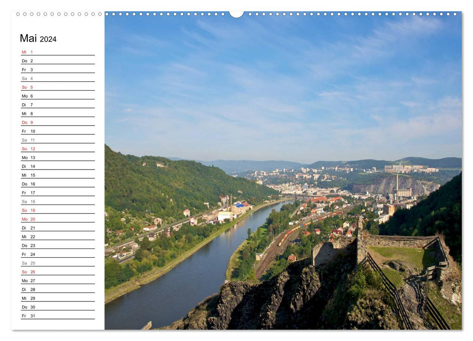 Tschechien - Die Burg Strekov (CALVENDO Premium Wandkalender 2024)