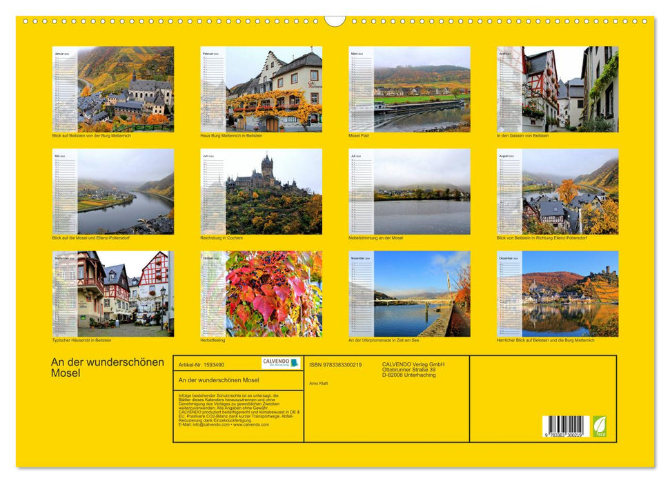 On the beautiful Moselle (CALVENDO wall calendar 2024) 