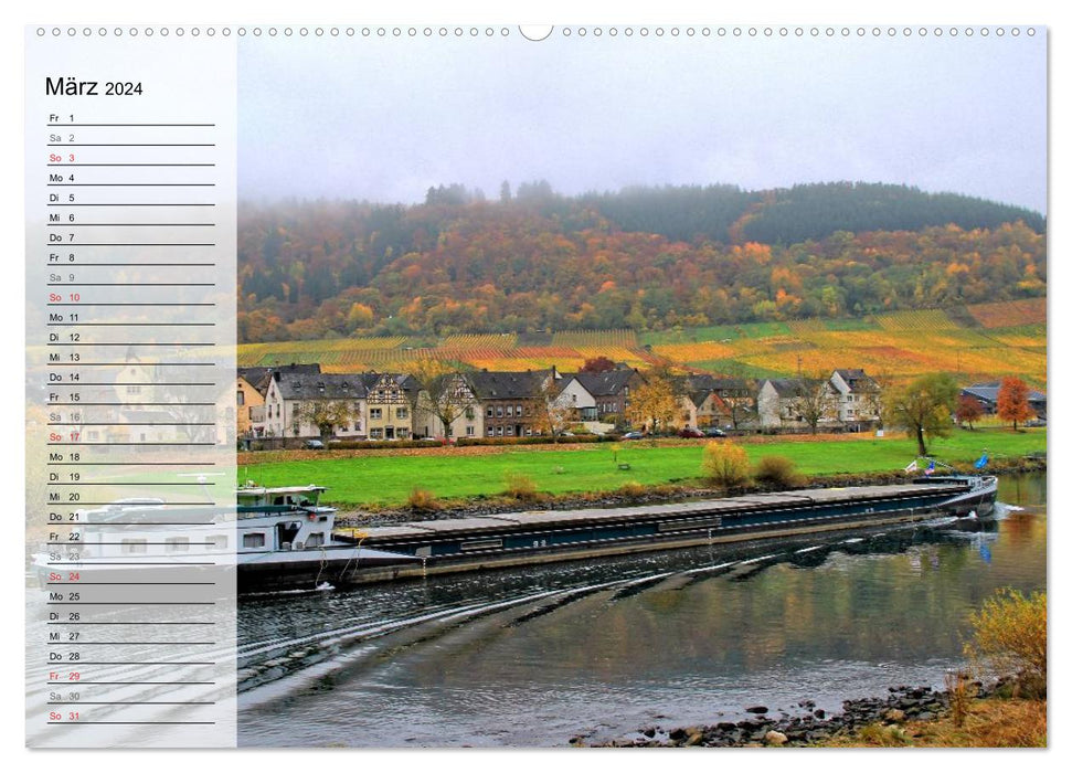 Sur la belle Moselle (Calendrier mural CALVENDO 2024) 