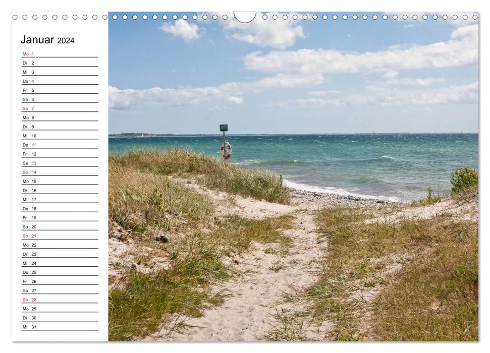 Island Ærø - Pearl of the Danish South Seas (CALVENDO wall calendar 2024) 