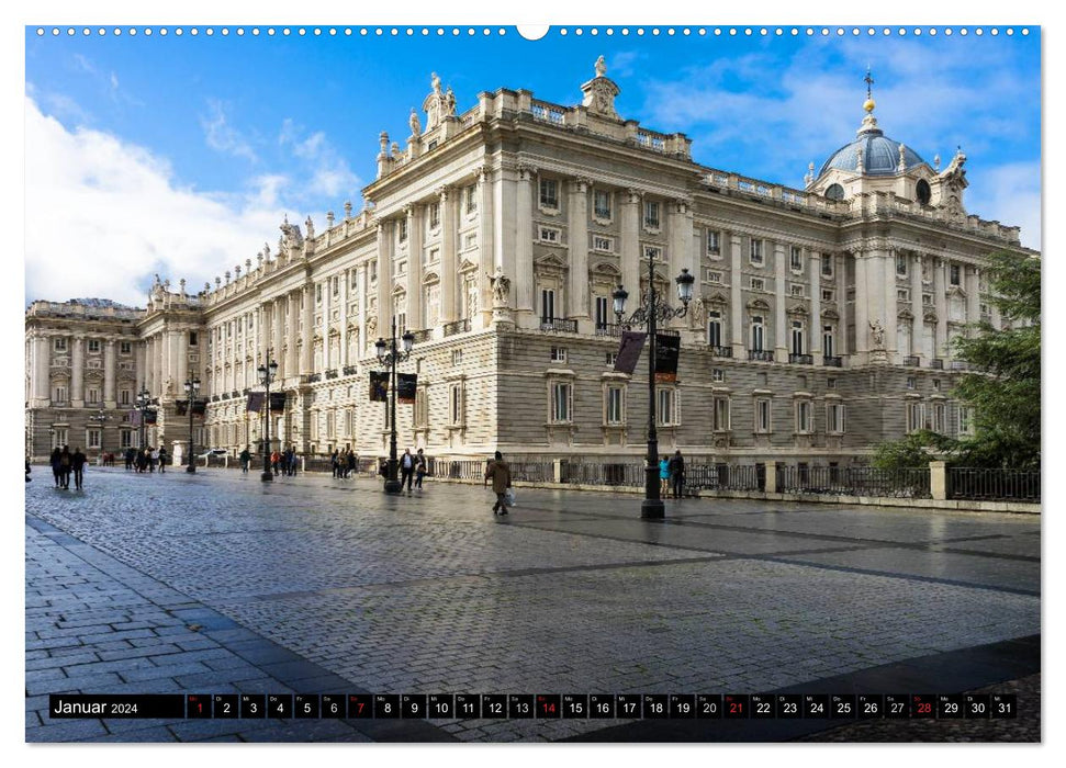 Metropole Madrid (CALVENDO Premium Wandkalender 2024)