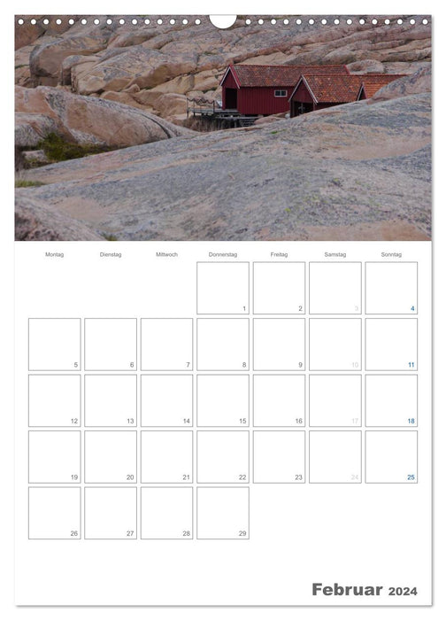 Bohuslän typiquement suédois (calendrier mural CALVENDO 2024) 