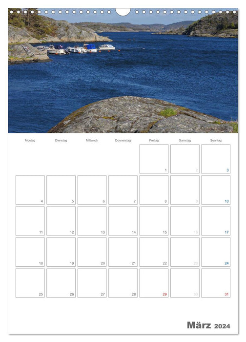 Bohuslän typiquement suédois (calendrier mural CALVENDO 2024) 