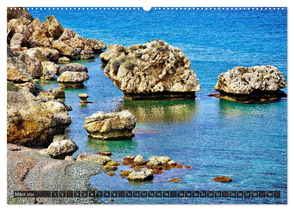 Chypre du Nord. Montagnes - Plages - Culture (Calendrier mural CALVENDO 2024) 