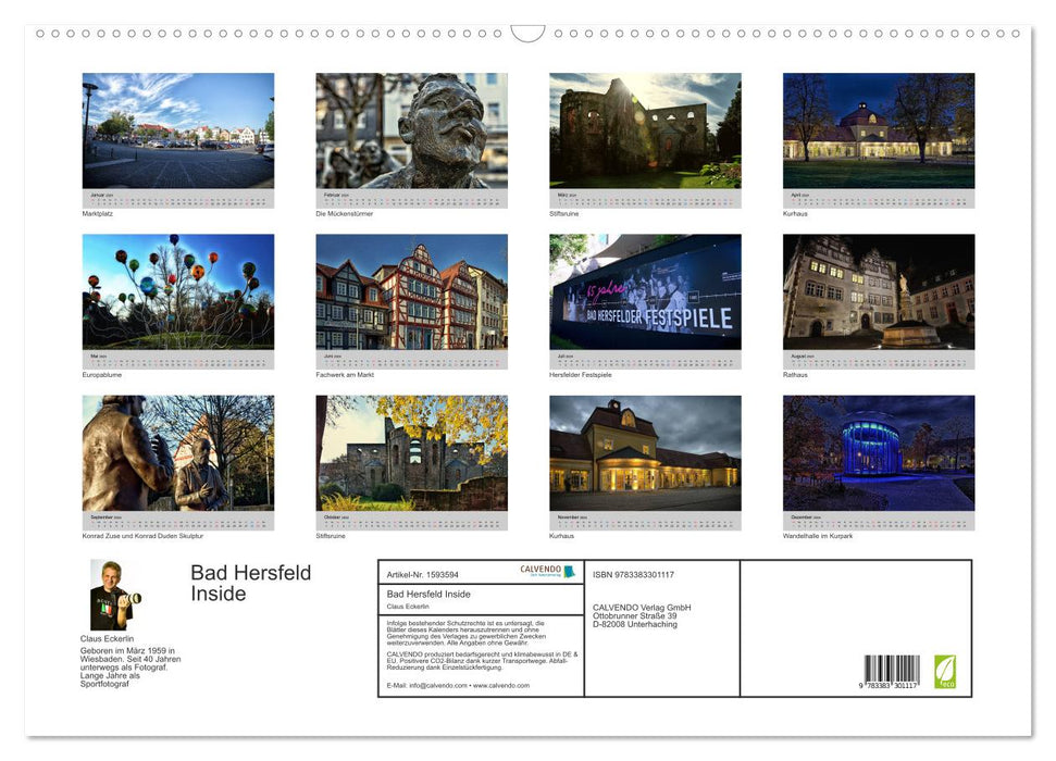 Bad Hersfeld Inside (CALVENDO wall calendar 2024) 