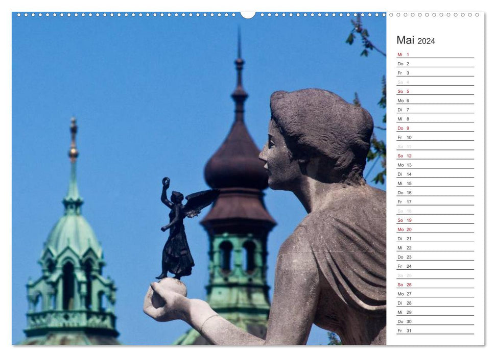 München - Die Schöne (CALVENDO Wandkalender 2024)