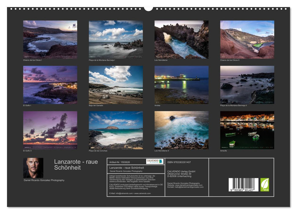 Lanzarote - rough beauty (CALVENDO Premium Wall Calendar 2024) 
