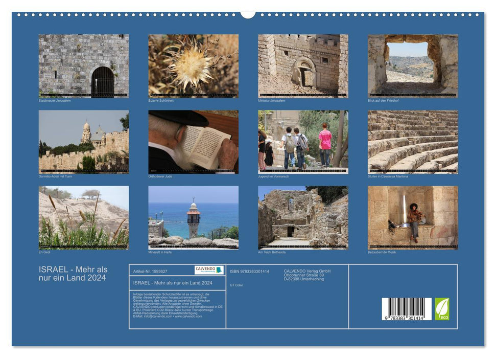 ISRAEL - More than just a country 2024 (CALVENDO Premium Wall Calendar 2024) 