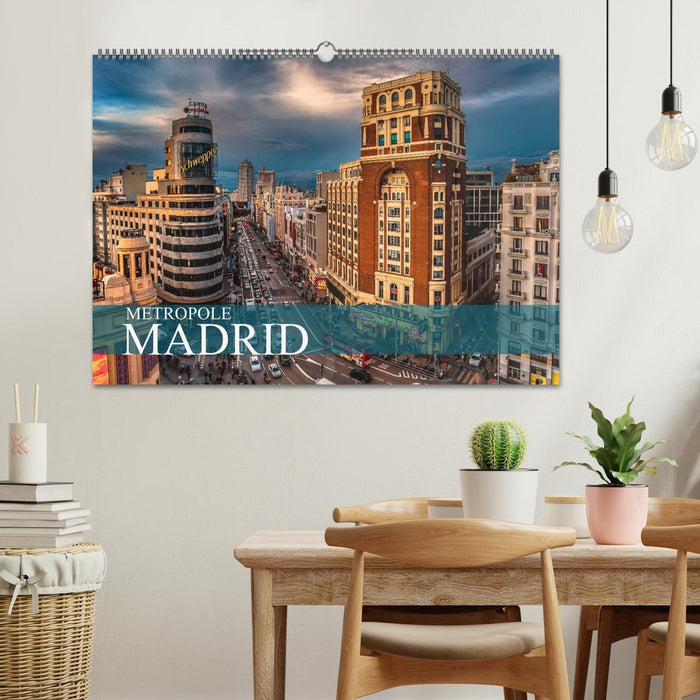 Métropole de Madrid (Calendrier mural CALVENDO 2024) 