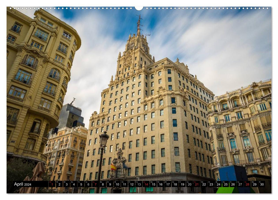 Métropole de Madrid (Calendrier mural CALVENDO 2024) 