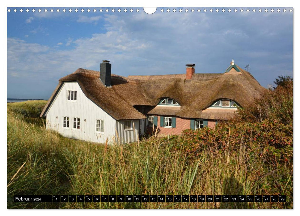 Maisons de la mer Baltique (calendrier mural CALVENDO 2024) 