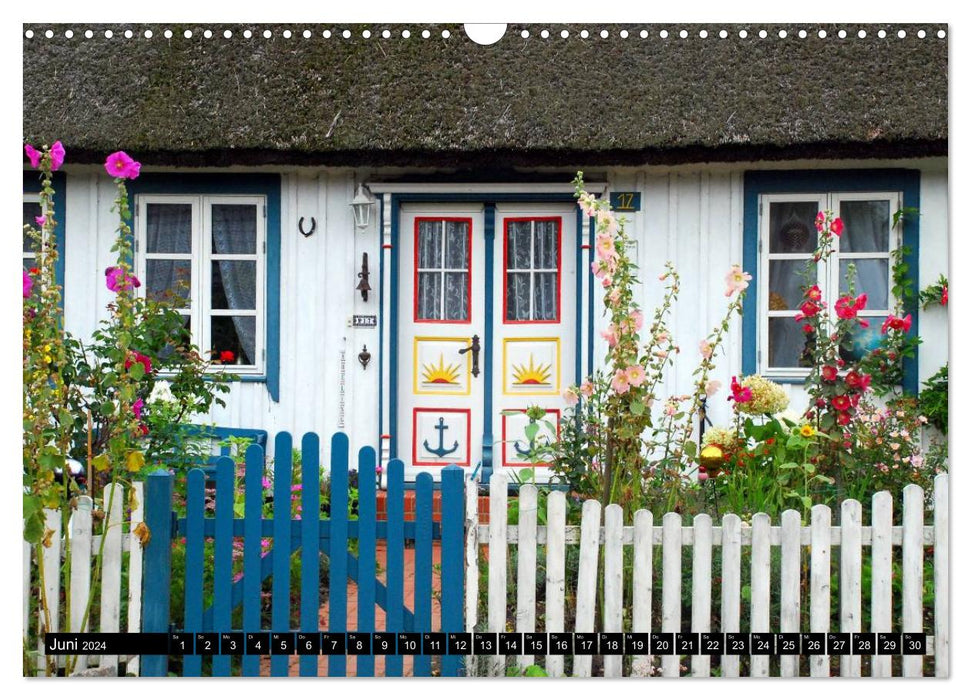 Maisons de la mer Baltique (calendrier mural CALVENDO 2024) 