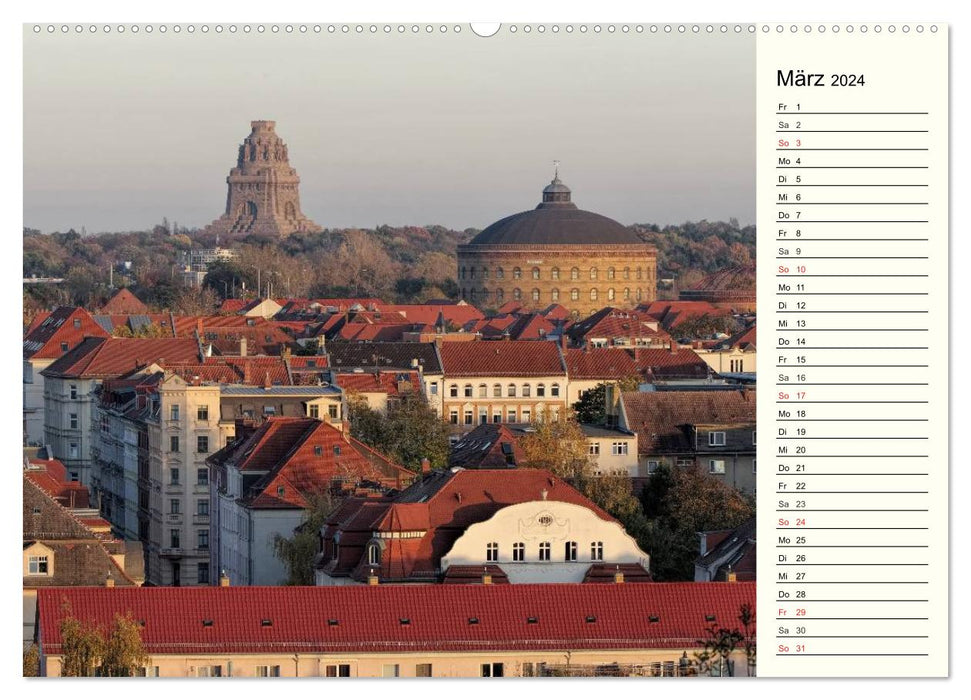 Reise durch Leipzig (CALVENDO Premium Wandkalender 2024)