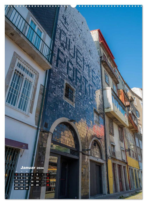Porto Tag und Nacht (CALVENDO Wandkalender 2024)