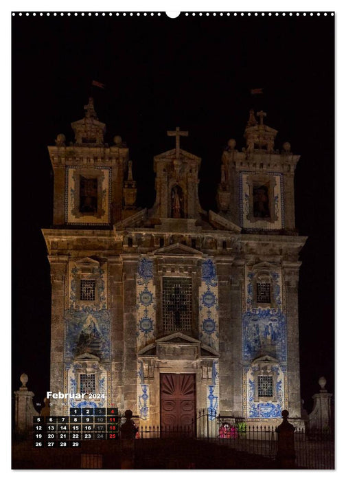 Porto Tag und Nacht (CALVENDO Wandkalender 2024)