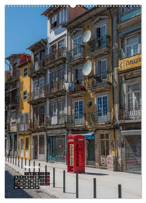 Porto Tag und Nacht (CALVENDO Wandkalender 2024)
