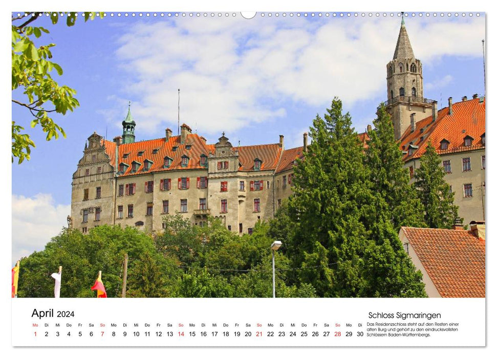 Germany's Castles - From Castle to Palace (CALVENDO Premium Wall Calendar 2024) 