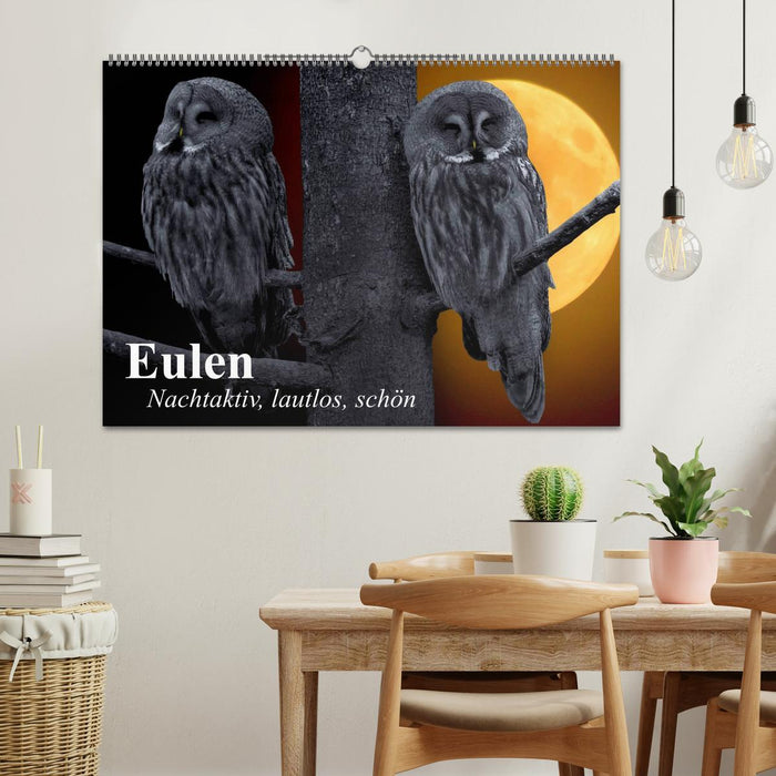 Owls. Nocturnal, silent, beautiful (CALVENDO wall calendar 2024) 