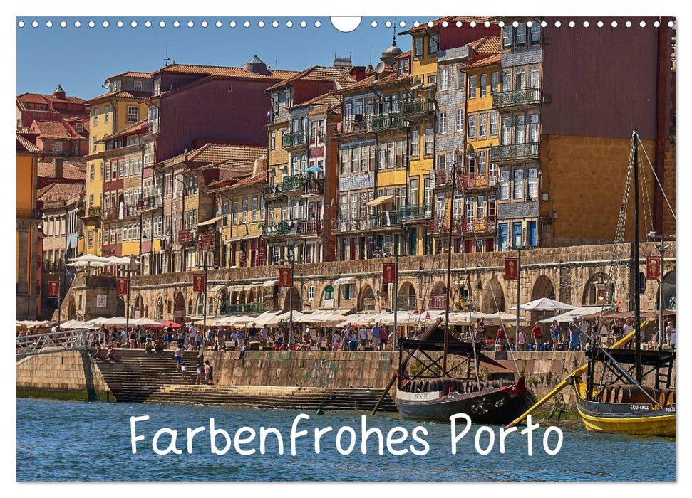 Farbenfrohes Porto (CALVENDO Wandkalender 2024)