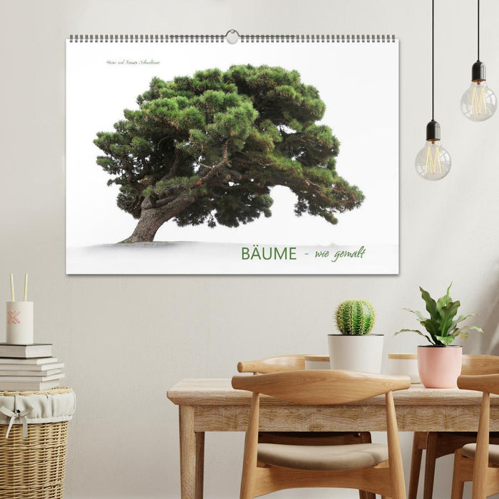 TREES - as if painted (CALVENDO wall calendar 2024) 