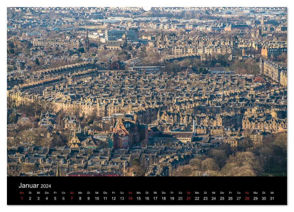 EDINBURGH cityscape and architecture (CALVENDO Premium Wall Calendar 2024) 