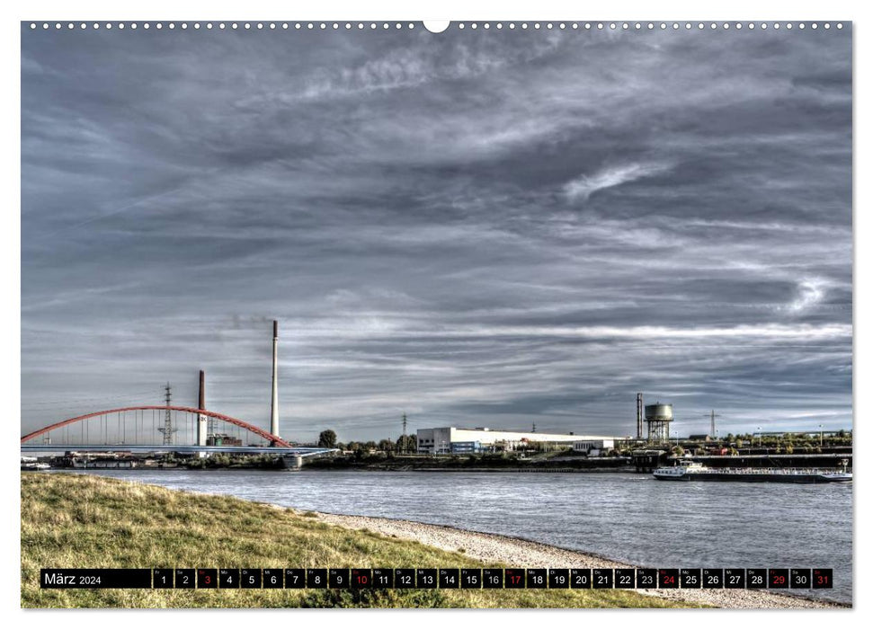 Duisburg am Rhein - R(h)einblicke (CALVENDO Premium Wandkalender 2024)