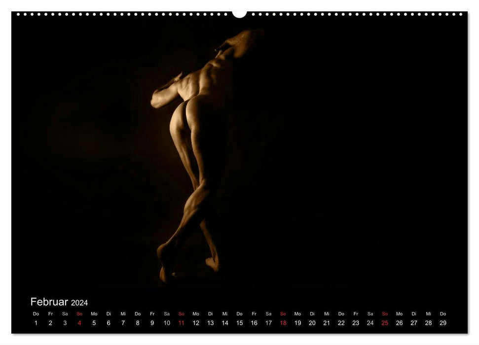 MEN - ACTS BETWEEN STRENGTH AND SENSUALITY (CALVENDO wall calendar 2024) 