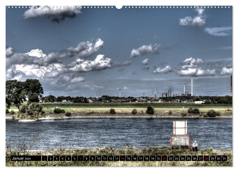 Duisburg am Rhein - R(h)insights (CALVENDO wall calendar 2024) 