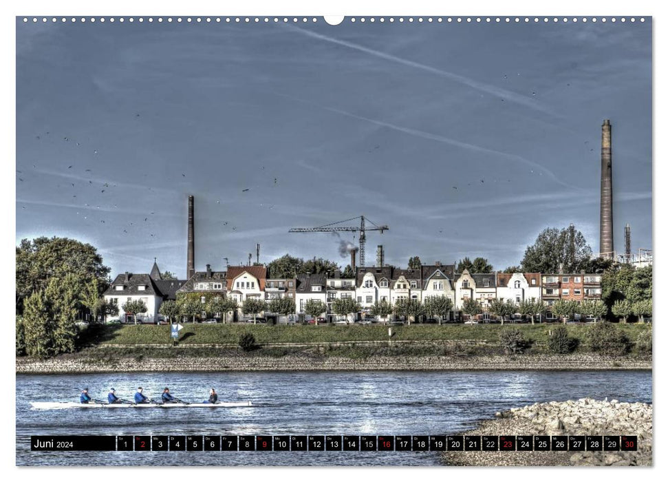 Duisburg am Rhein - R(h)einblicke (CALVENDO Wandkalender 2024)