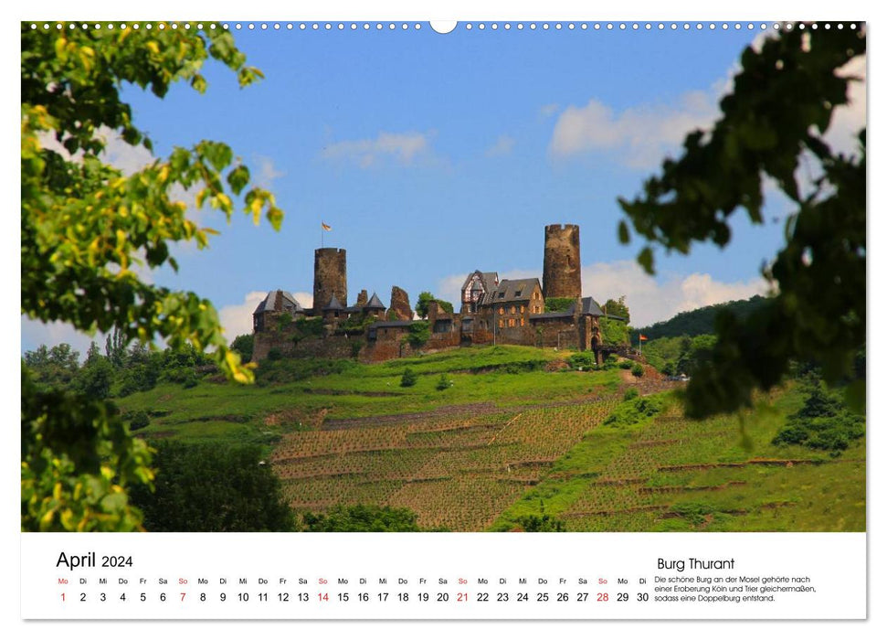 Germany's castles - mighty fortresses and old castles (CALVENDO wall calendar 2024) 