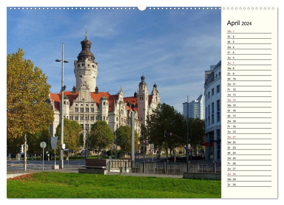 Reise durch Leipzig (CALVENDO Wandkalender 2024)