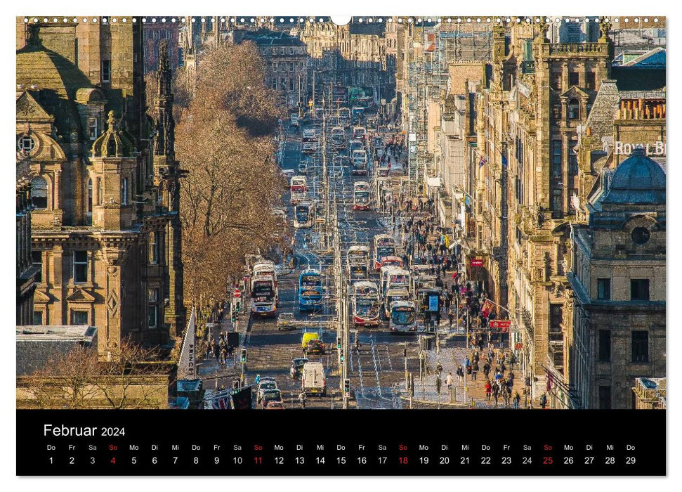 Paysage urbain et architecture d’ÉDIMBOURG (calendrier mural CALVENDO 2024) 