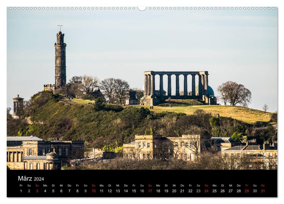 Paysage urbain et architecture d’ÉDIMBOURG (calendrier mural CALVENDO 2024) 